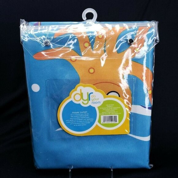 Shower Curtain Sea Life Fabric Bath Fish Octopus Ocean Do Your Room 70 x 72 New‎ - Picture 6 of 9